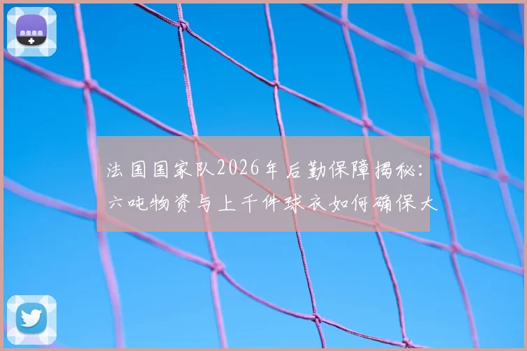 法国国家队2026年后勤保障揭秘：六吨物资与上千件球衣如何确保大赛备战，附球队物资管理清单参考