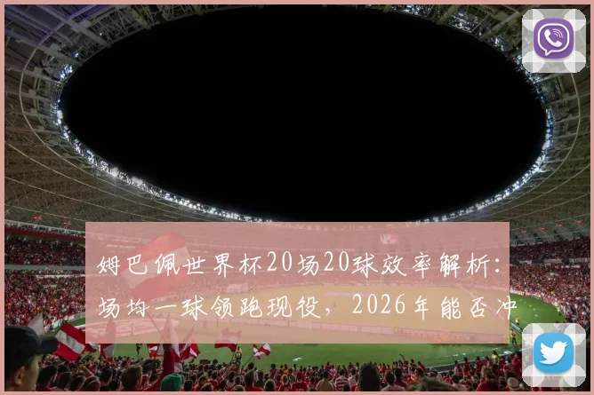 姆巴佩世界杯20场20球效率解析：场均一球领跑现役，2026年能否冲击历史射手王？附数据对比与进球预测